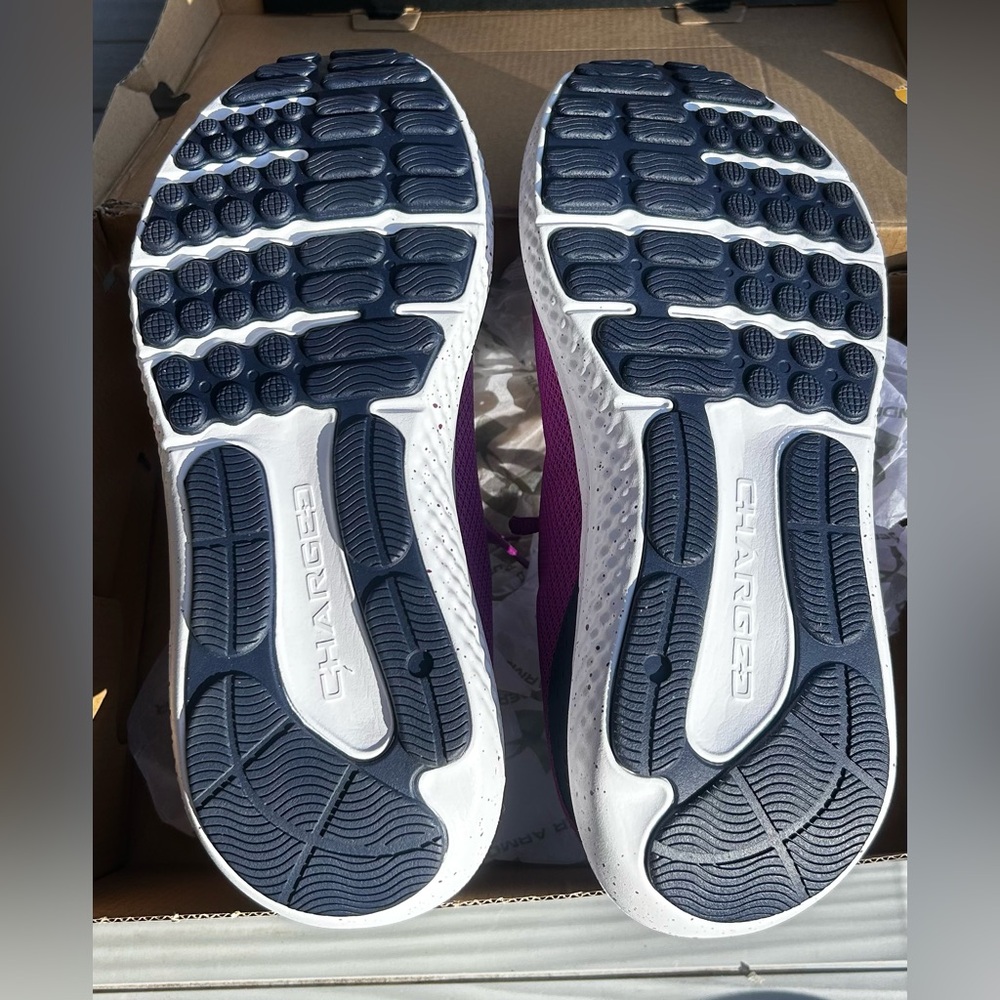 NWT UNDER ARMOUR  Purple & Navy Women's Athletic Sneaker Shoes Size 10.5 - Picture 7 of 8